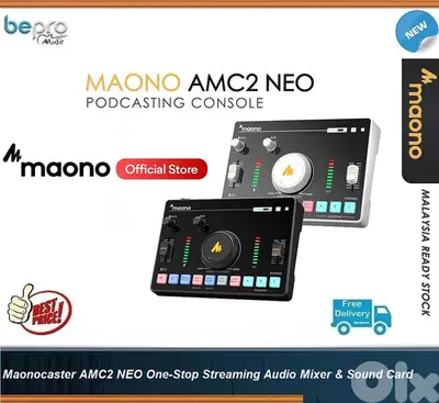 Maono AMC2 NEO One-Stop Streaming Audio Mixer & Sound Card