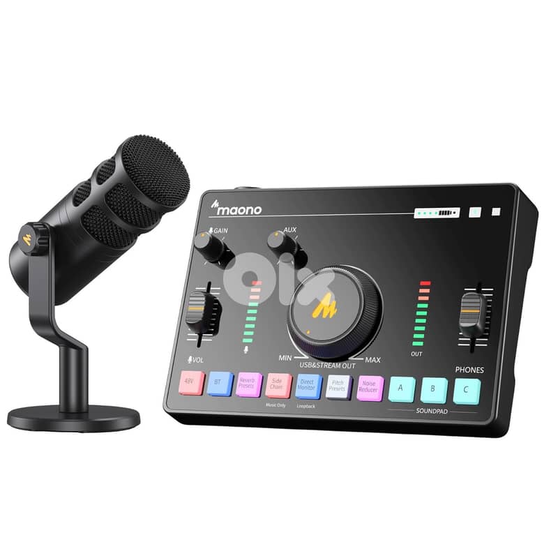 Maono AMC2 NEO One-Stop Streaming Audio Mixer & Sound Card 4