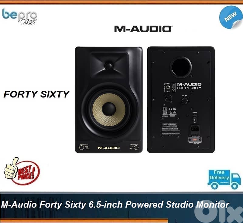 M-Audio Forty Sixty Studio Monitor (Each),maudio speaker BT 0