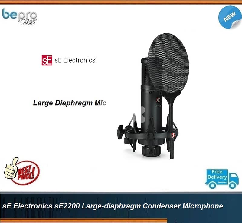 sE Electronics sE2200 Large-diaphragm Condenser Microphone 0