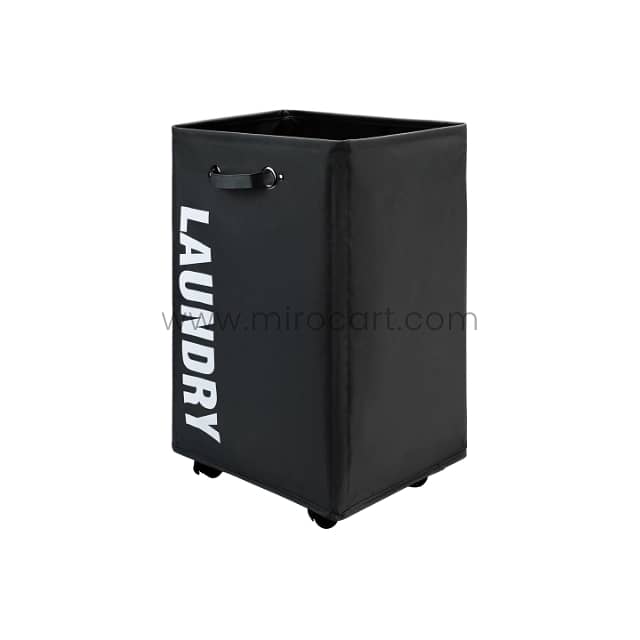 Rolling Laundry Basket – 70L w/ Smooth Wheels & Mesh Bag 12