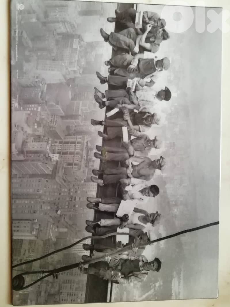Lunch Atop a Skyscraper, New York Construction, year 1932 photo reprin 0