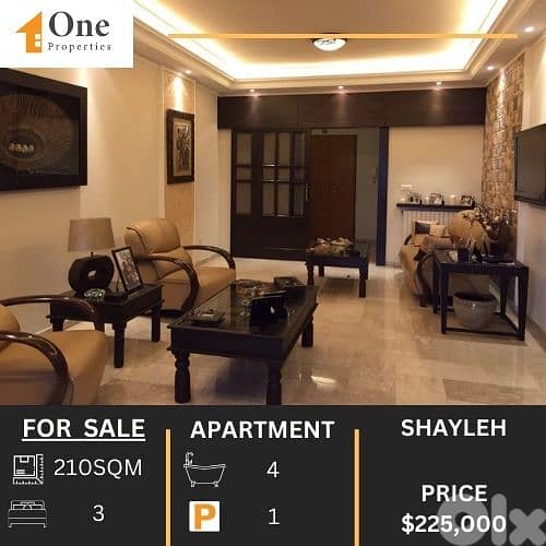PANORAMIC VIEW APARTMENT FOR SALE IN SHAYLEH 0