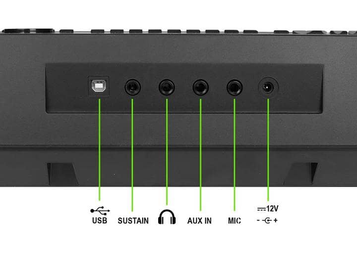 Medeli M331 keyboard, 61 touch sensitive keys, 2 x 3 watt 4