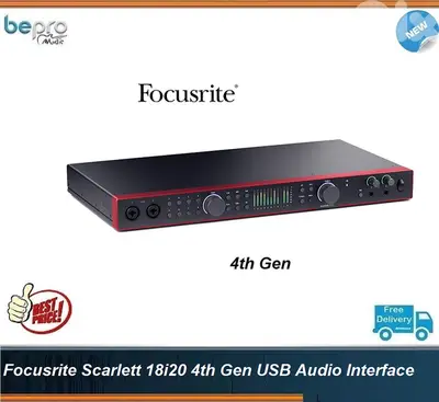 Focusrite Scarlett 18i20 G4 USB Audio Interface,4th Gen USB Audio