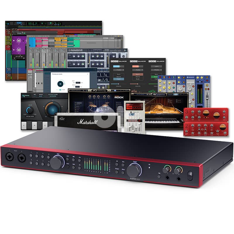 Focusrite Scarlett 18i20 G4 USB Audio Interface,4th Gen USB Audio 3