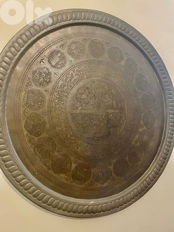 Antique “Persian origin” 97 cm Large brass صدر نحاس 0