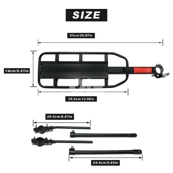 Bicycle rear rack 4