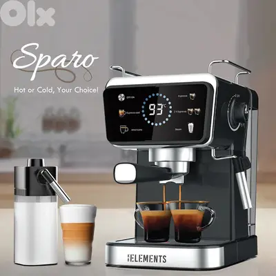 German Espresso KB Elements Sparo Coffee Machine | ELK203CB/CW