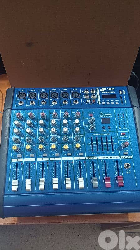mixer 6ch powered 300w x2 0