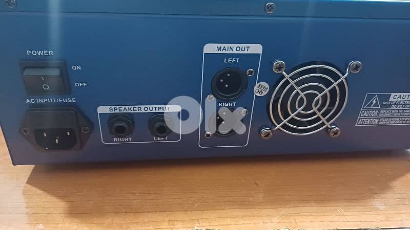 mixer 6ch powered 300w x2 1