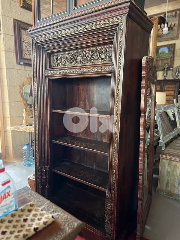solid wood teak old antique cupboard 0