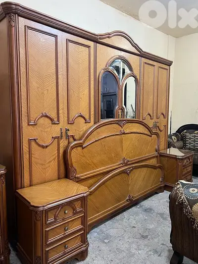 اوضة نوم خشب زان ولاتي كلا ملبسة قشرة سنديان