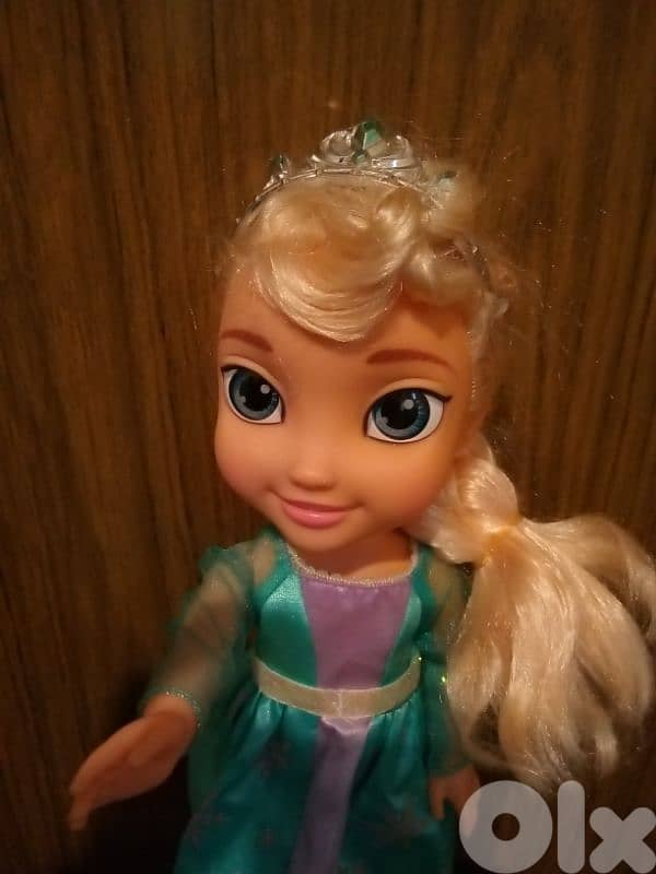 QUEEN ELSA ANIMATOR FROZEN, 35 Cm Large Disney great as new doll=23$ 1