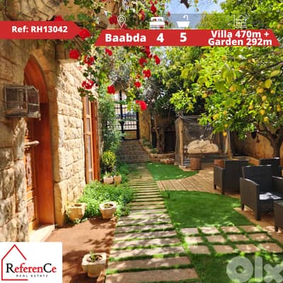 Very prime Villa with Garden in Baabda فيلا مميزة جدا مع حديقة في بعبد