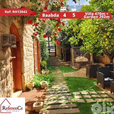Very prime Villa with Garden in Baabda فيلا مميزة جدا مع حديقة في بعبد