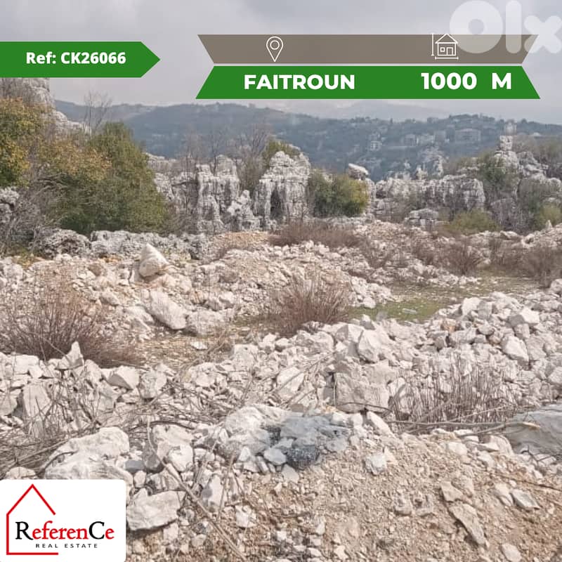 prime piece of land in Faitroun قطعة أرض مميزة في فيطرون - Lands for ...