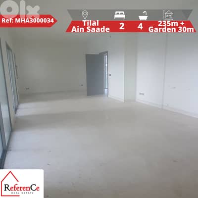 Apartment + Garden in tilal ain saade شقة  + حديقة في تلال عين سعاده
