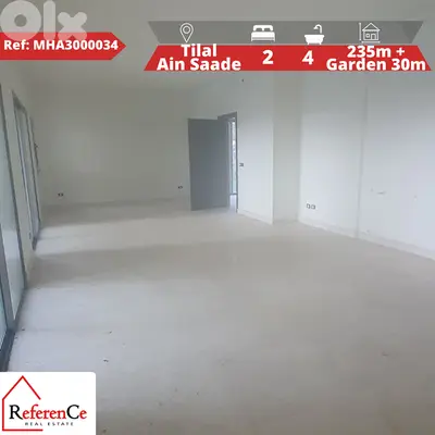 Apartment + Garden in tilal ain saade شقة  + حديقة في تلال عين سعاده