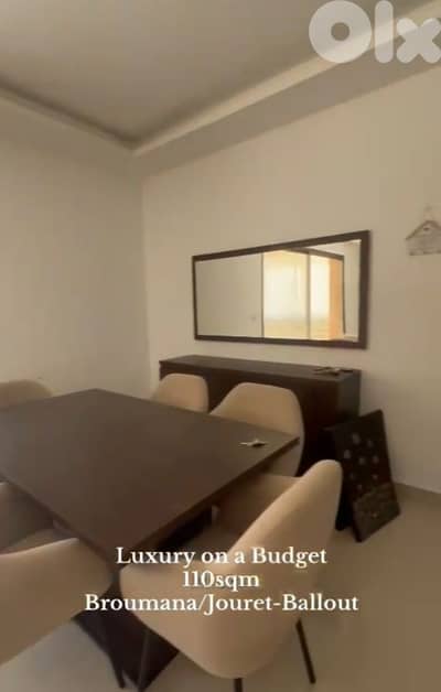 CATCHY APARTMENT IN BRROUMANA برماناPRIME FOR SALE  (120SQ) ,(BR-312)