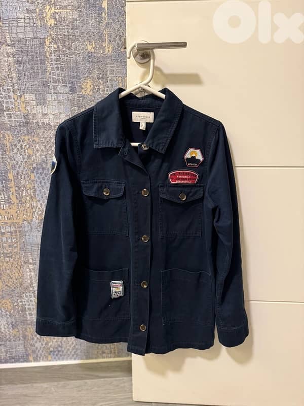 jacket navy color with patches from springfield 1