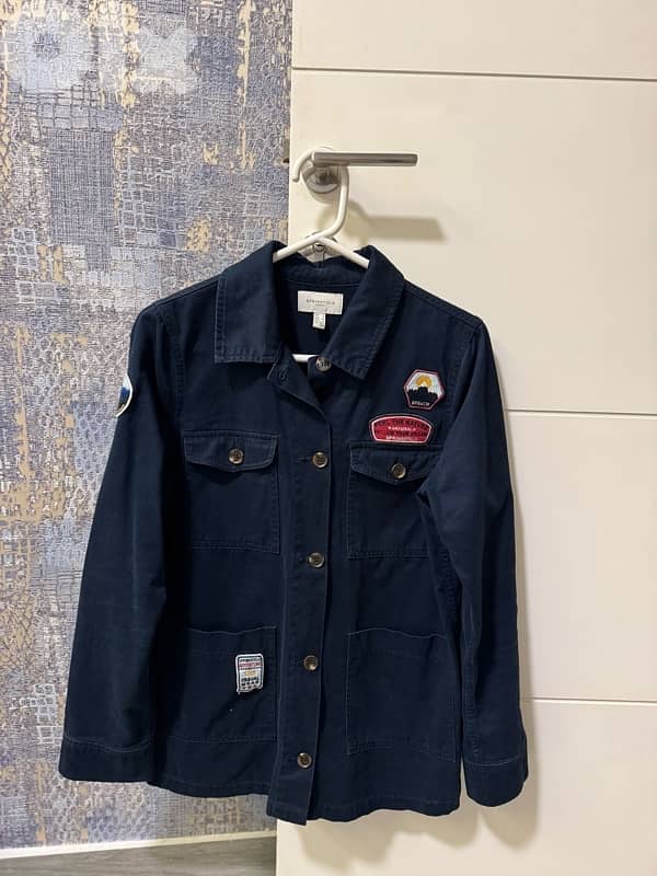 jacket navy color with patches from springfield 2
