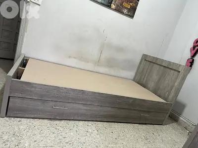 تخت مفرد 96 سم مع جارور