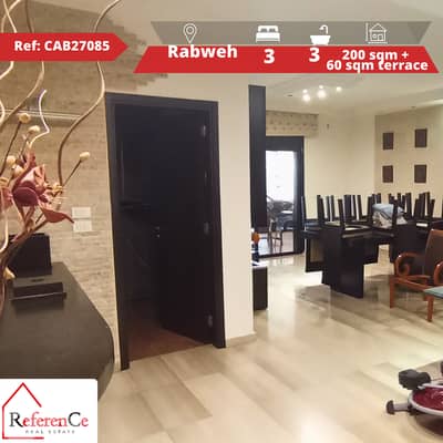 Furnished and decorated for sale in Rabwehشقة مفروشة ومزينة للبيع