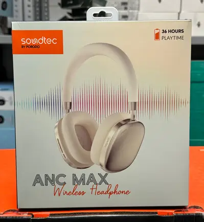 Porodo soundtec ANC Max Wireless Headphone gold