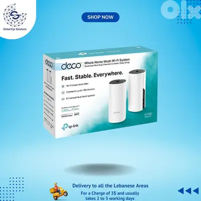 Deco M4 New AC1200 Whole Home Mesh Wi-Fi System