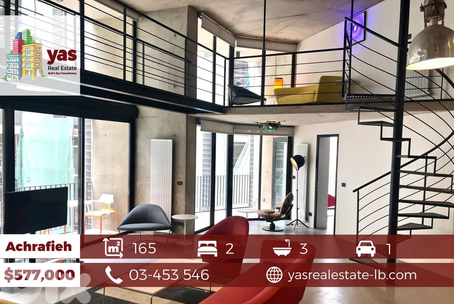 Achrafieh 165m2 |Duplex | Luxury |Furnished/Equipped |24/7security|PA| 0