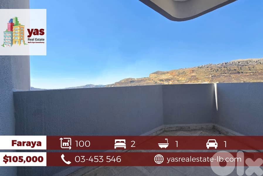 Faraya 100m2 | Chalet | New | Panoramic View | Catch | DA 0