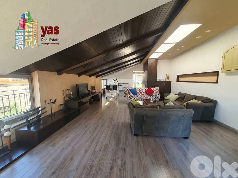Ghazir 190m2 | Duplex | 80m2 Terrace | 80m2 Roof| Furnished | PA| 1