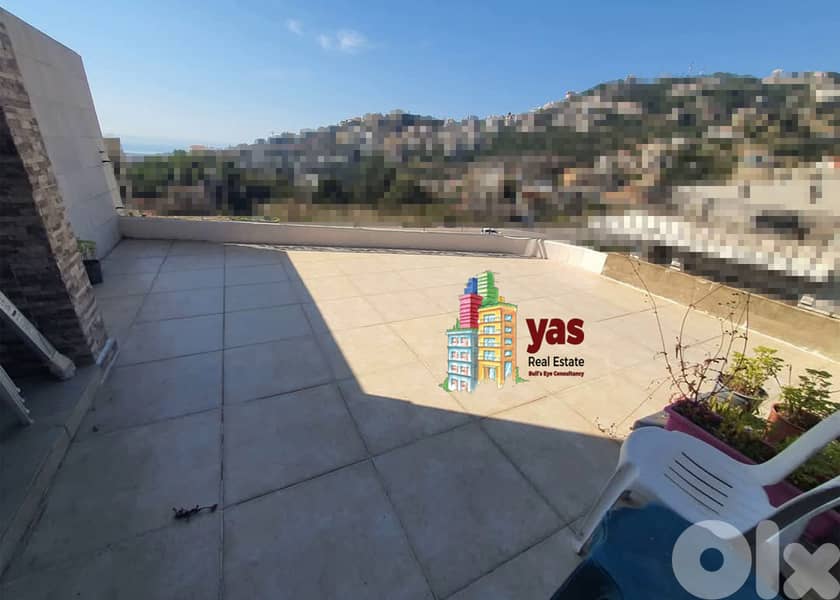 Ghazir 190m2 | Duplex | 80m2 Terrace | 80m2 Roof| Furnished | PA| 2