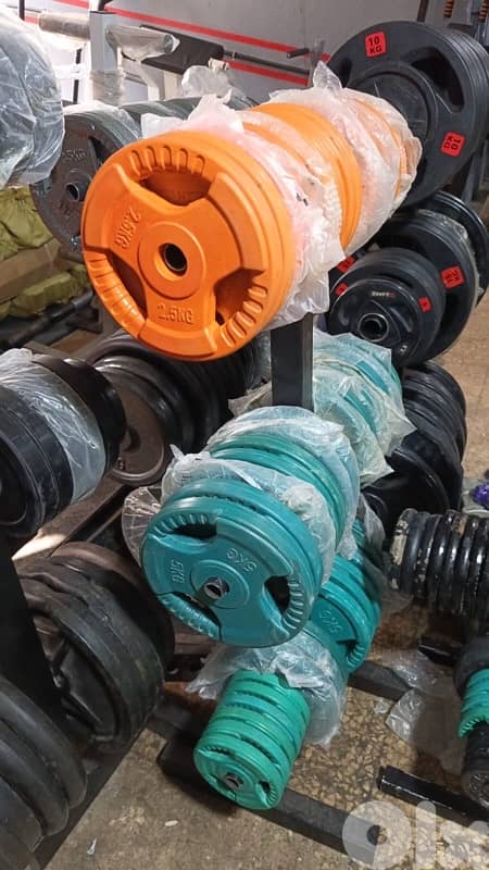colored rubber plates for normal axe 1 kilo 2,5$ 0