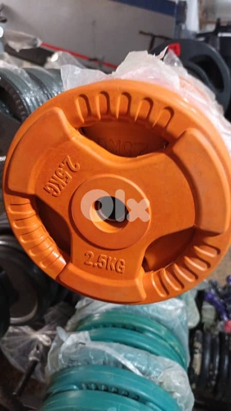 colored rubber plates for normal axe 1 kilo 2,5$ 1