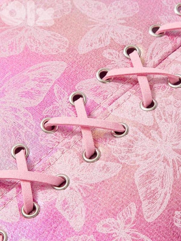 Corset Fairycore Butterfly Print Waist Belt 2