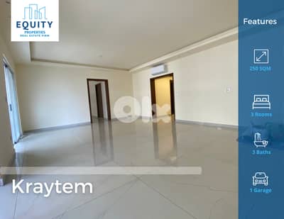 250 SQM Apartment For Sale In Kraytem شقة للبيع #HG1531121
