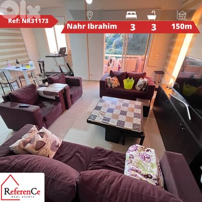 Amazing apartment with view in Nahr Ibrahim شقة مع اطلالة نهر إبراهيم