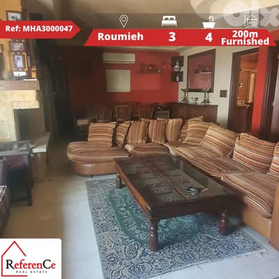 Furnished apartment for sale in Roumieh شقة مفروشة للبيع في الرومية