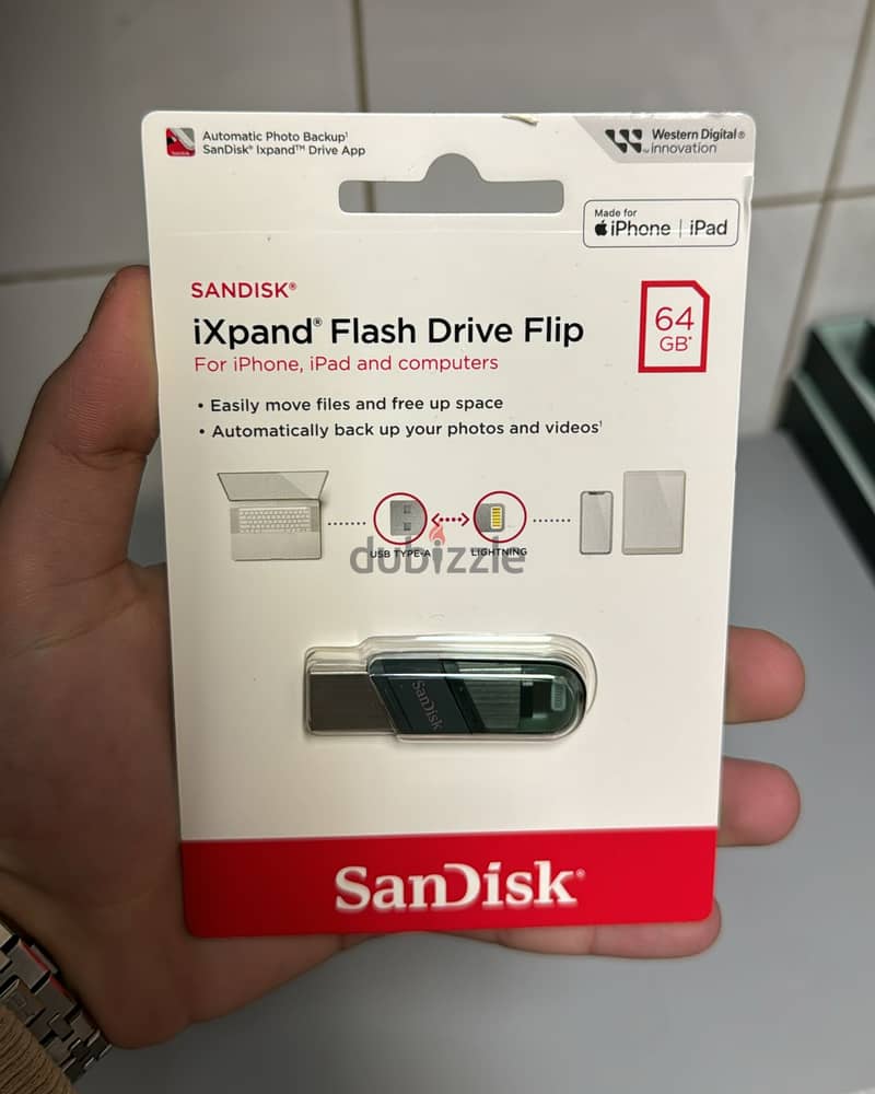 SanDisk ixpand Flash Drive Flip for iPhone 64gb 21$ 0