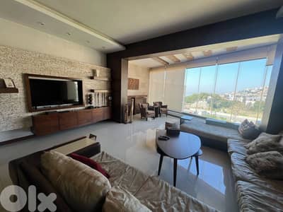 Furnished Duplex Apartment+Terrace+View 4 Sale in Ghazir - شقة غزير