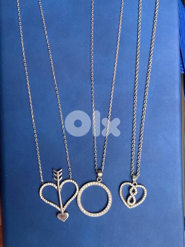New silverS925 plated waterproof necklaces 0