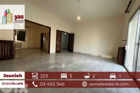 Jounieh 225m2 | Rent | Prime Location | Well Maintained | View | EH/IV