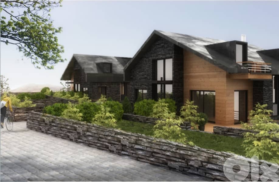 Chalet for sale in Ouyoun El Simane/ Under construction/ Garden/ pool 1