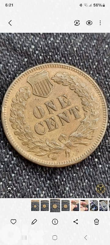 bargain indian usa cent  letter  S google it to see original price 9