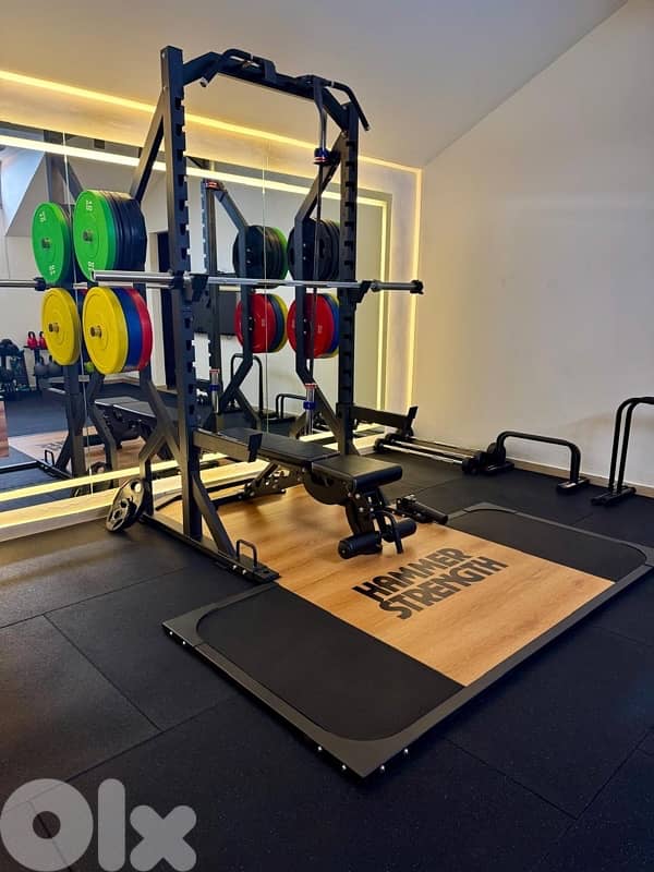 Imported Power Rack With Hammer Strength  Platform 0