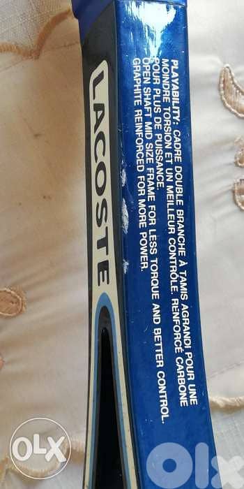 Lacoste unique tennis racket special made price reduced 60 4