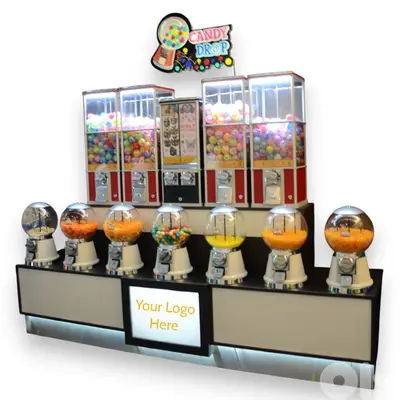 CANDY DROP CD124 - Coin Operated Vending Machine Station (Refurbished)