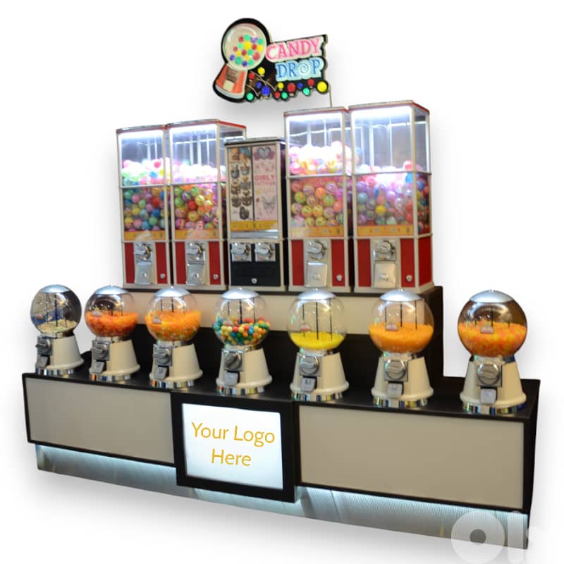 CANDY DROP CD124 - Coin Operated Vending Machine Station (Refurbished) 0